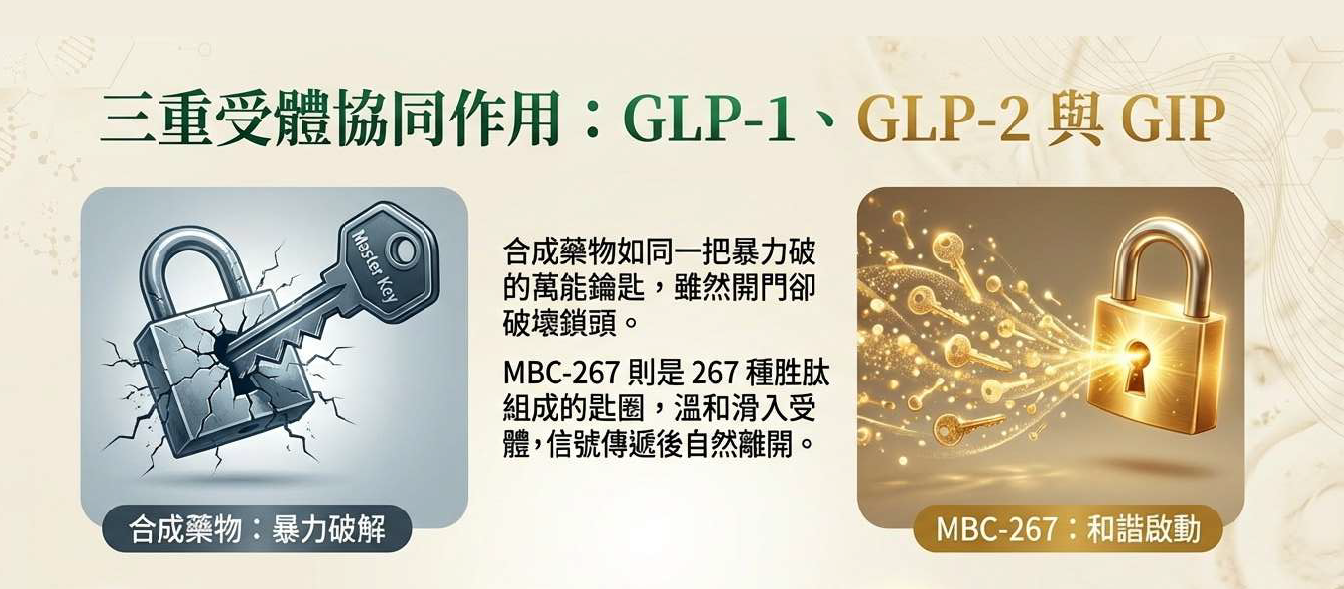 三重受體協同作用